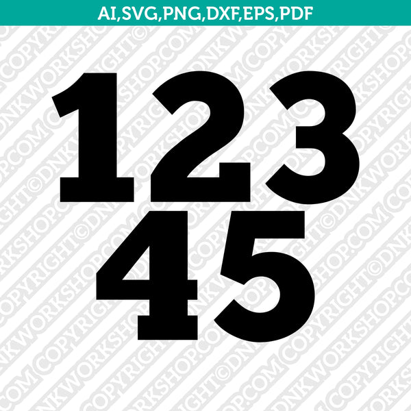 Download Printable Birthday Numbers Svg Vector Cricut Cut File Dnkworkshop