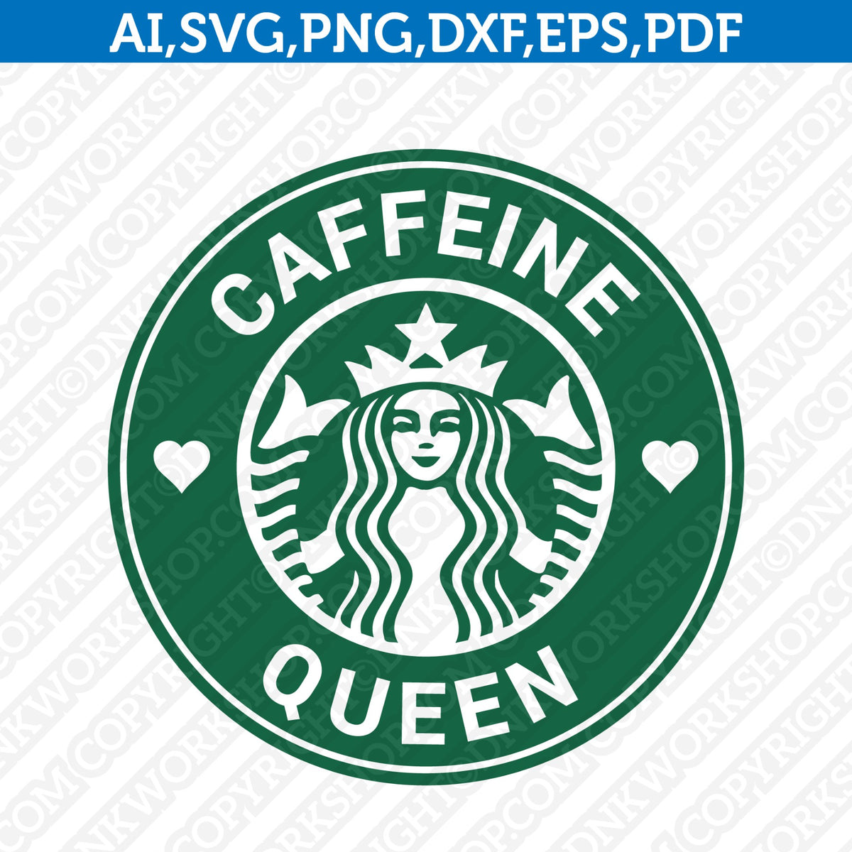 Caffeine Queen SVG