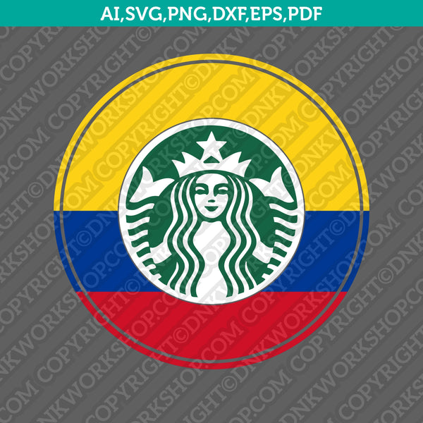 Download Colombian Starbucks Svg Tumbler Cold Cup Sticker Decal Silhouette Came Dnkworkshop