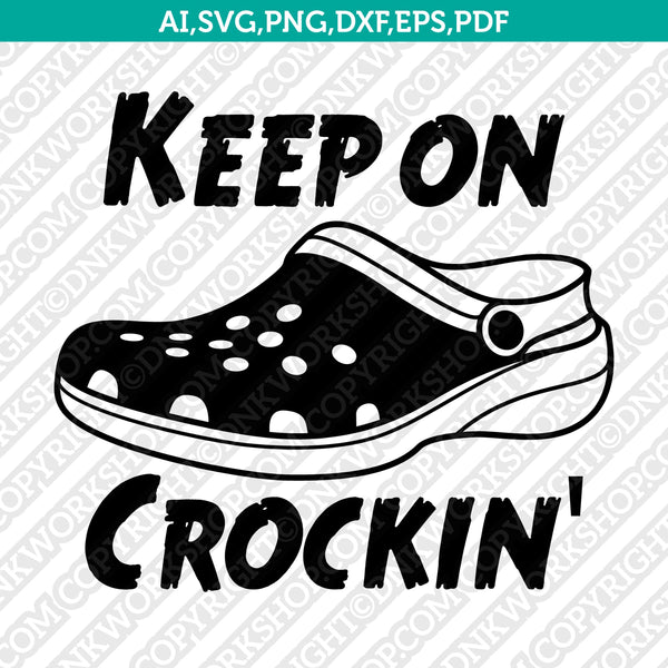 Croc Shoes SVG Sticker Decal Cricut Cut File Clipart Vector – DNKWorkshop