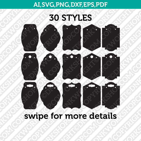 Keychain Holder Display Cards SVG