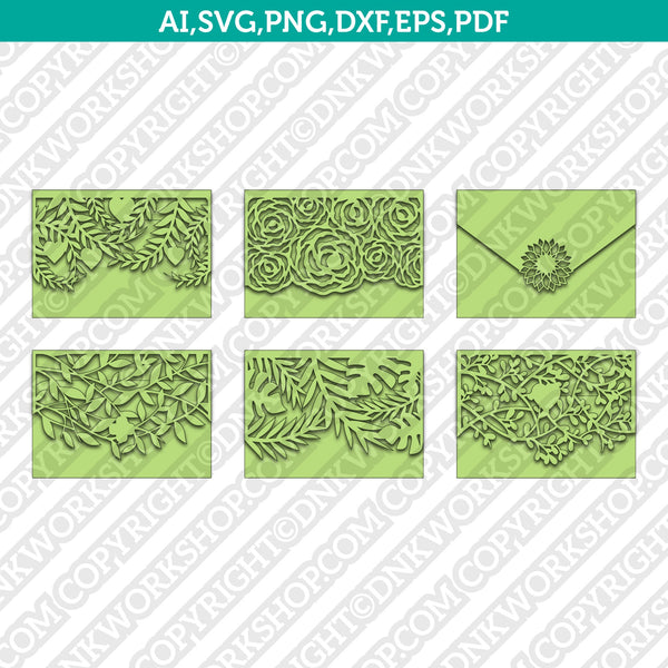 a7 5x7 Envelope Template SVG Laser Cut File Cricut Vector Dxf PNG EPS –  DNKWorkshop
