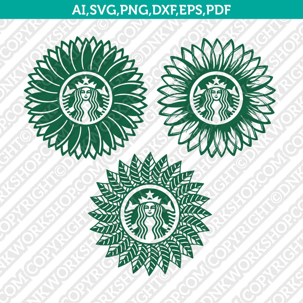 Flower Sunflower Starbucks Svg Tumbler Cold Cup Cut File Cricut Dnkworkshop