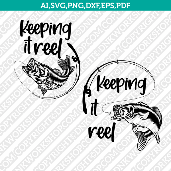 Fish Hook Fishing Split Monogram Frame SVG Cut File Vector Cricut –  DNKWorkshop