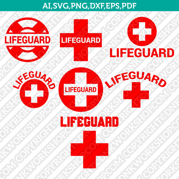 Download Lifeguard Svg Red Cross Silhouette Cameo Cricut Cut File Dnkworkshop