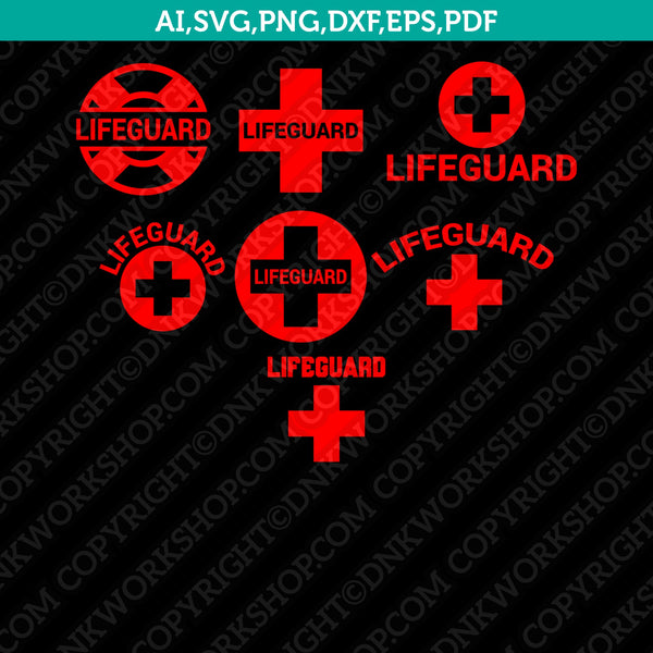 lifeguard cross clipart vector