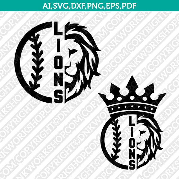 Baseball Softball Numbers Printable SVG Vector Silhouette Cameo Cricut Cut  File Clipart Png Dxf Eps