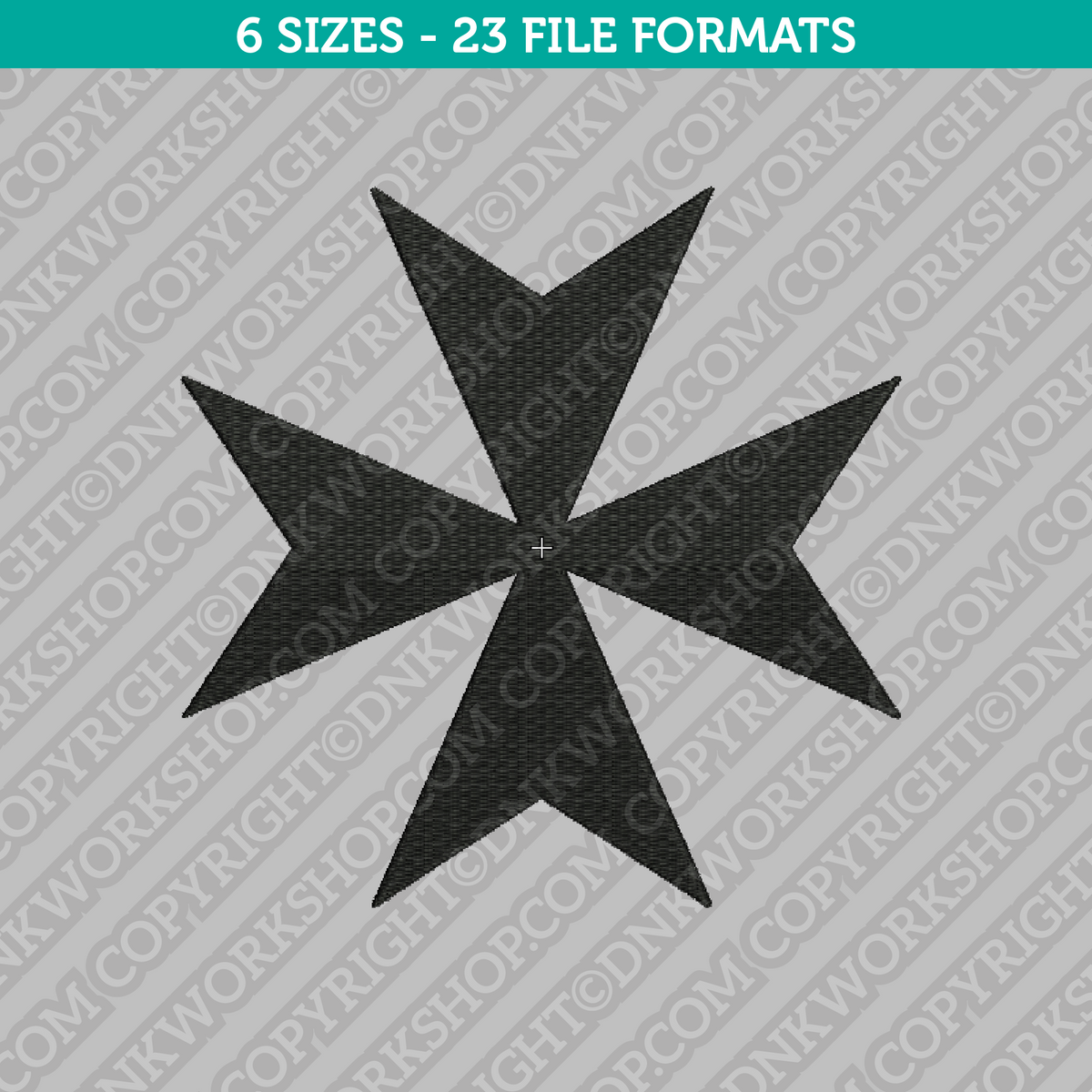 Maltese Cross Machine Embroidery Design - 6 Sizes - INSTANT DOWNLOAD ...