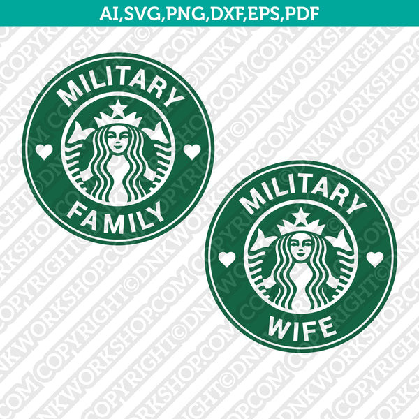 Round GREEN Guns and Coffee Sticker (logo starbucks military army US)