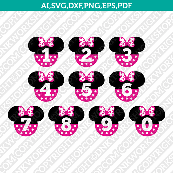 mickey mouse printable numbers