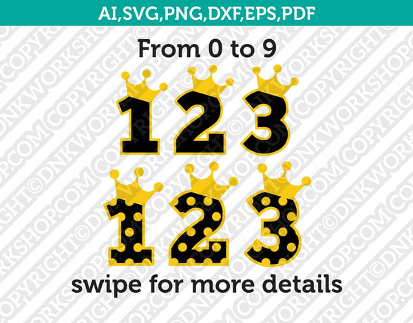 Download Prince Baby Boy Numbers Birthday Party Svg Vector Cricut Cut File Dnkworkshop