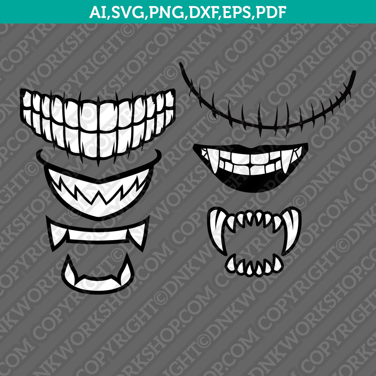 Scary Face Mask Quarantine SVG Cricut Cut File Vector Png Eps Dxf ...