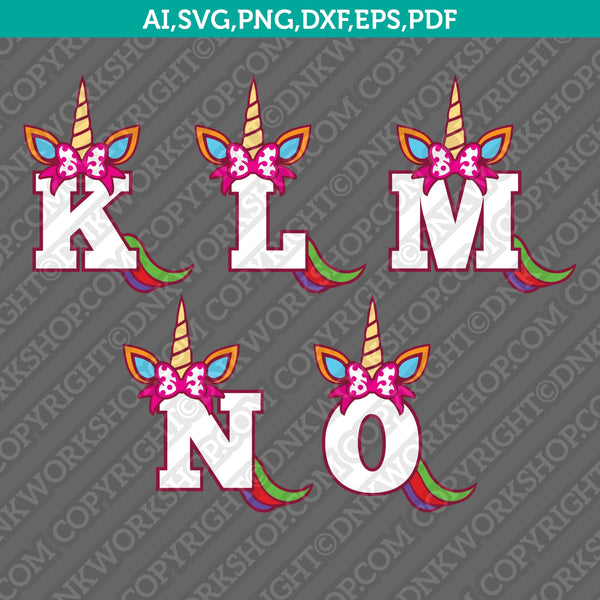 Download Unicorn Pony Horse Letters Fonts Alphabet Svg Vector Cricut Cut File Dnkworkshop