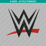 WWE Wrestling Embroidery Design - 6 Sizes - INSTANT DOWNLOAD – DNKWorkshop