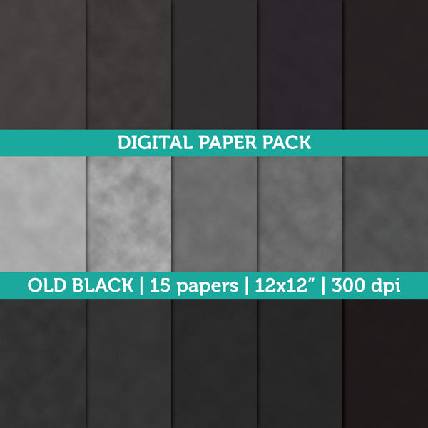 Black Watercolor Digital Paper, Black Watercolor Paper, Watercolor Texture,  Watercolor Background, Black Scrapbooking Paper 