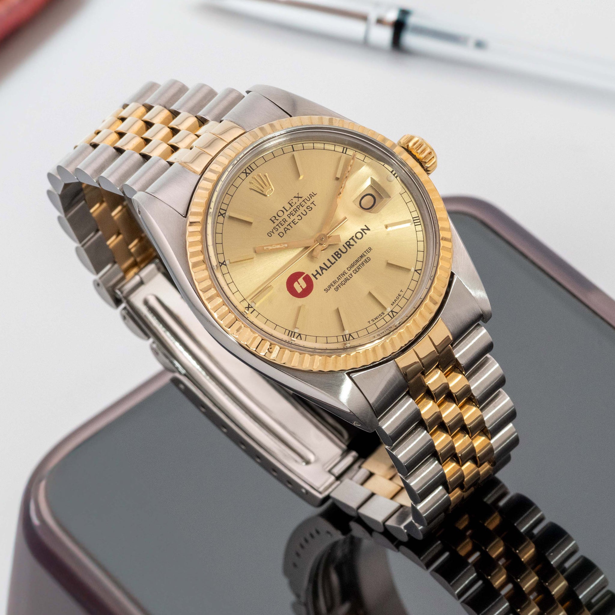 Rolex Datejust Steel Gold Halliburton