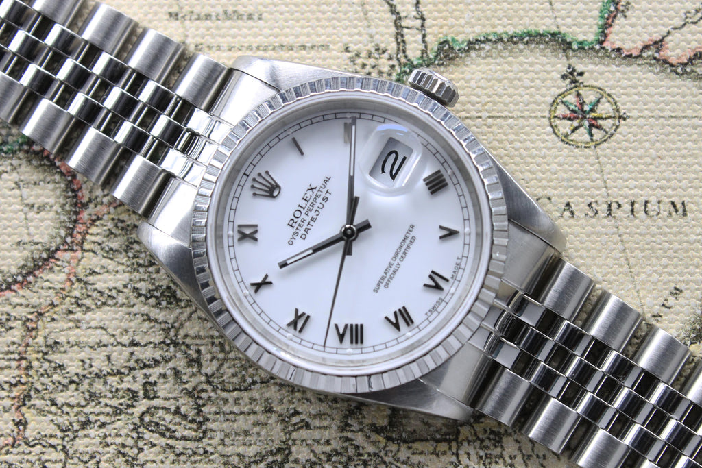 1988 Rolex Datejust White Roman Ref 