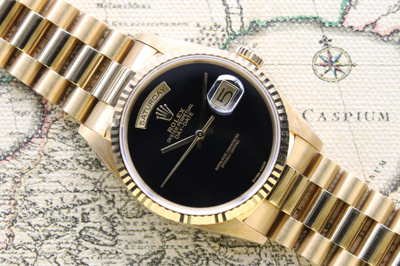 1989 Rolex Day Date Onyx NOS Ref. 18238 