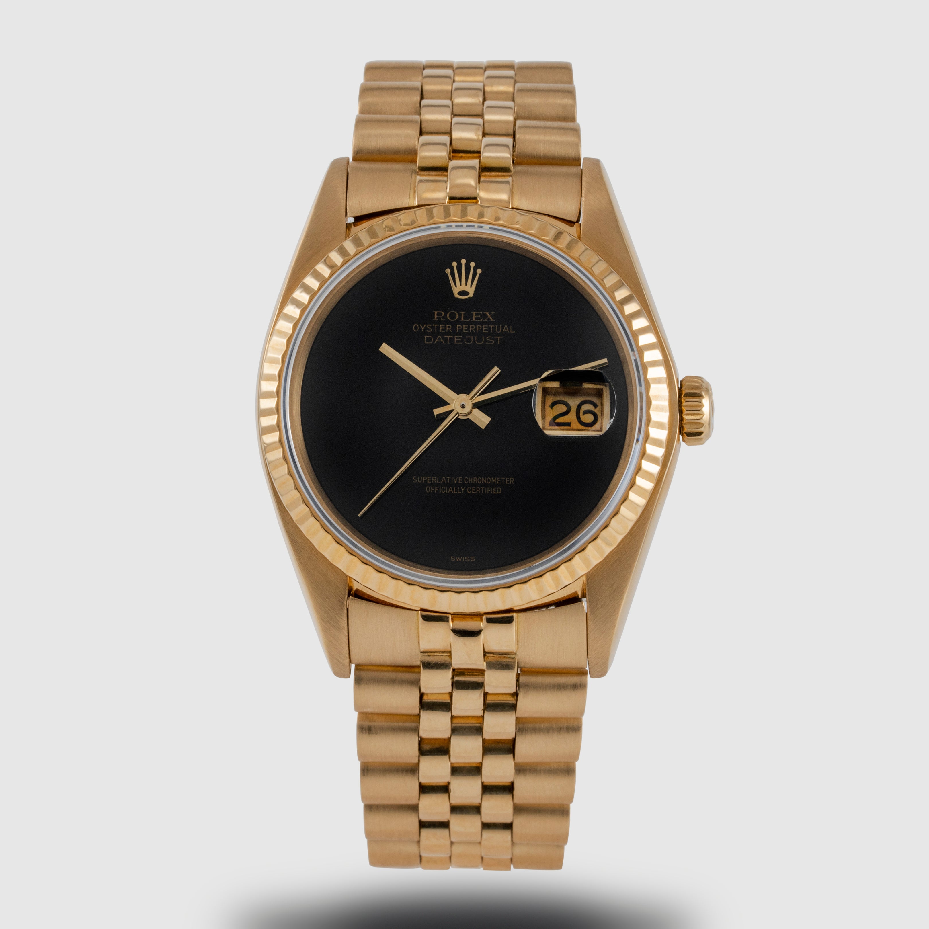 image of 1980 Rolex Datejust Onyx Dial Ref. 16018