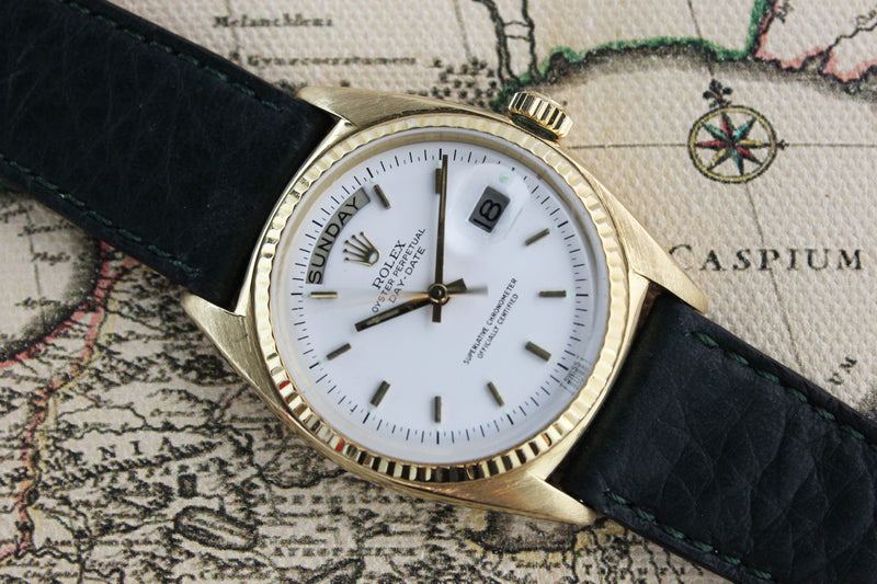 1985 Rolex Day Date Porcelain Dial Ref 