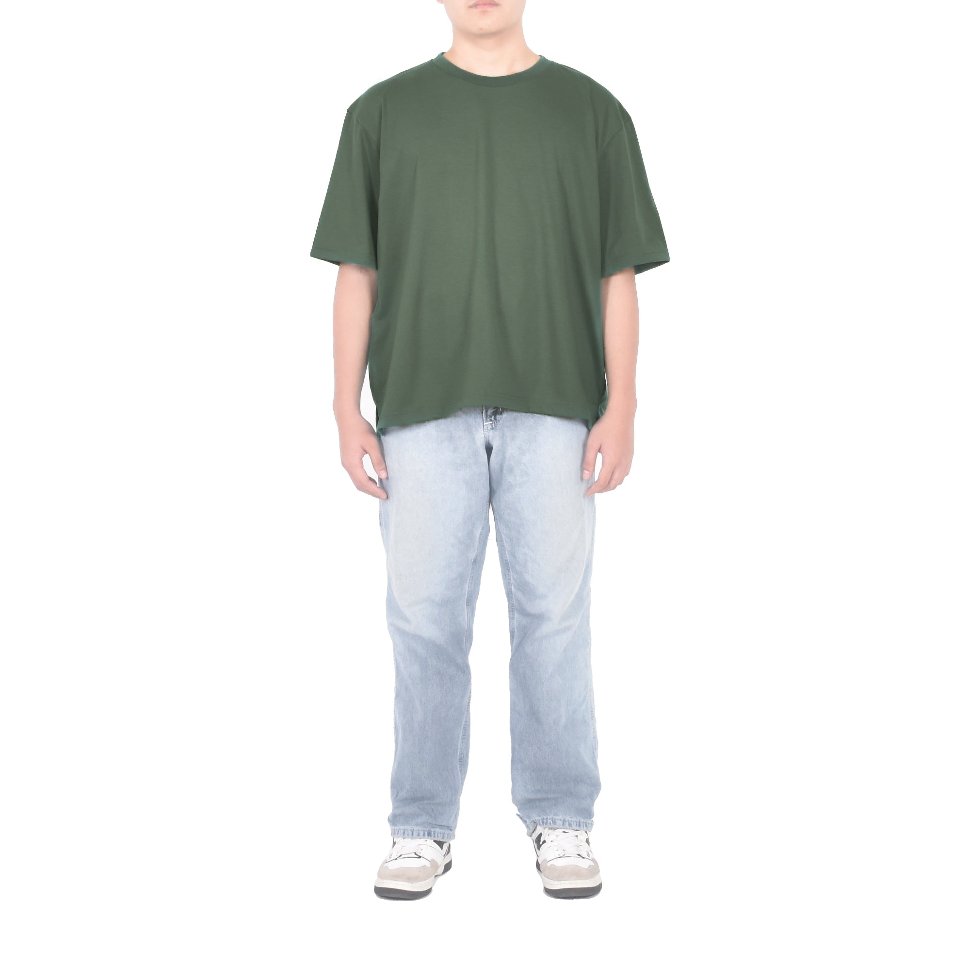 Boxy Tshirt - Moss Green – Origin Garments