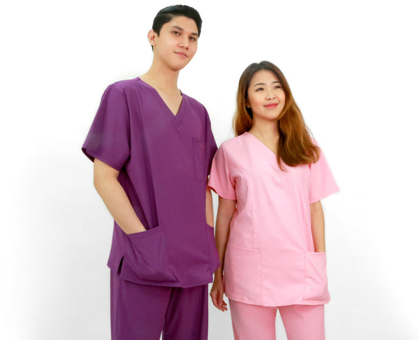 CYC purple and pink scrub suits - what colour scrubs or uniforms should nurses wear?