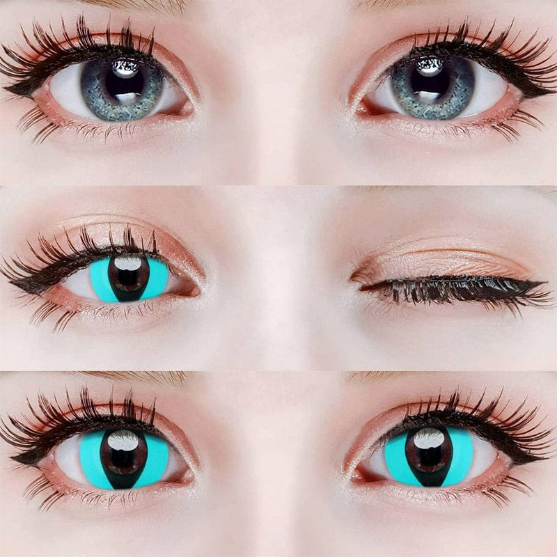 blue cat eye lenses