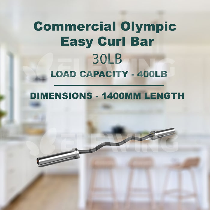Commercial Olympic Easy Curl Bar