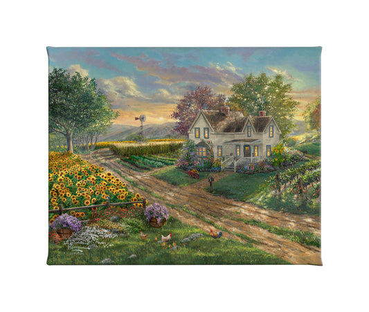 Late Afternoon on the Farm 8 x 10 Gallery Wrapped Canvas – Thomas Kinkade  Studios