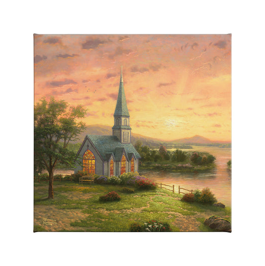 Sunrise Chapel - 24 X 36 Gallery Wrapped Canvas – Thomas Kinkade Studios