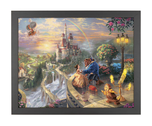 Beauty and the Beast Dancing in the Moonlight'' Gallery Wrapped Canvas by  Thomas Kinkade Studios