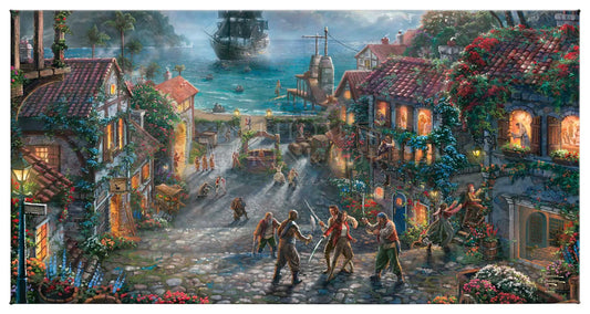 Beauty and the Beast Falling in Love'' Gallery Wrapped Canvas by Thomas  Kinkade