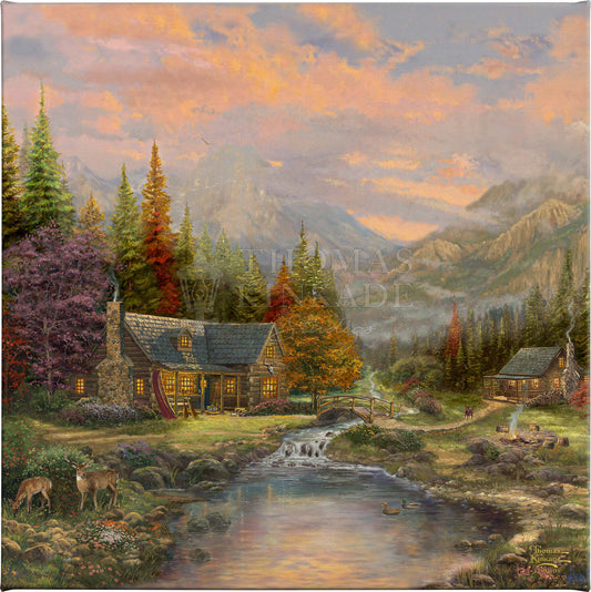 Sunrise Chapel - 24 X 36 Gallery Wrapped Canvas – Thomas Kinkade Studios