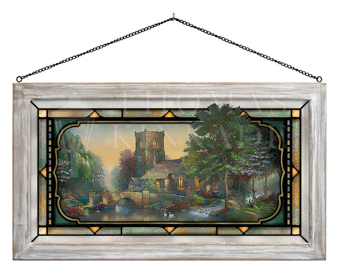 Thomas Kinkade Studios - Disney Fantasia - 13 x 23 Stained Glass Art