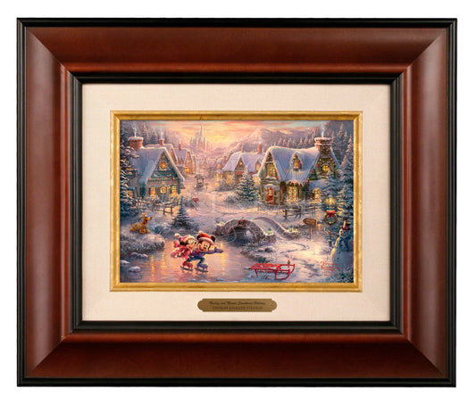 Mickey and Minnie Christmas Lodge - Limited Edition Paper By Thomas Kinkade  Studios – Disney Art On Main Street