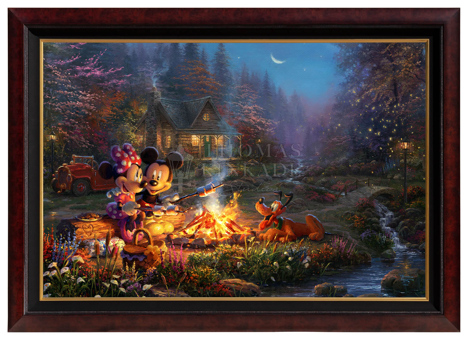 Disney Mickey and Minnie - Sweetheart Campfire - Art Prints