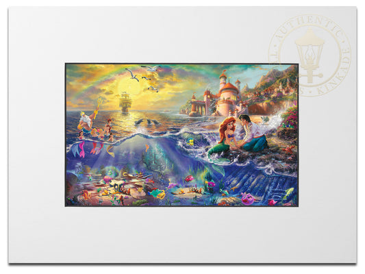 Thomas Kinkade Studios - Disney Beauty and The Beast's Winter Enchantment - Jewel Edition Art 18 x 27 / JE / Unframed