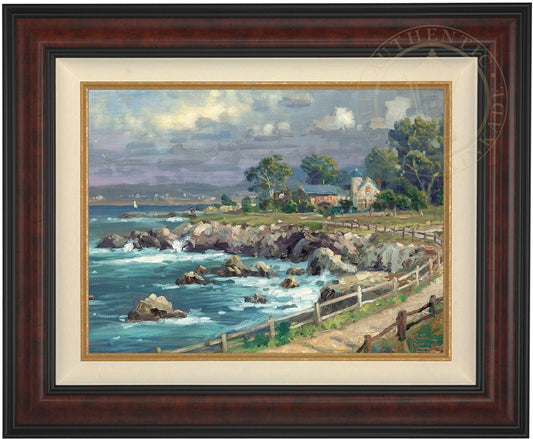 Thomas Kinkade Studios French Riviera Cafe Framed Wrapped Canvas