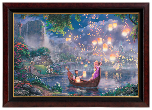 Thomas Kinkade Disney - Rapunzel Dancing in the Sunlit Courtyard