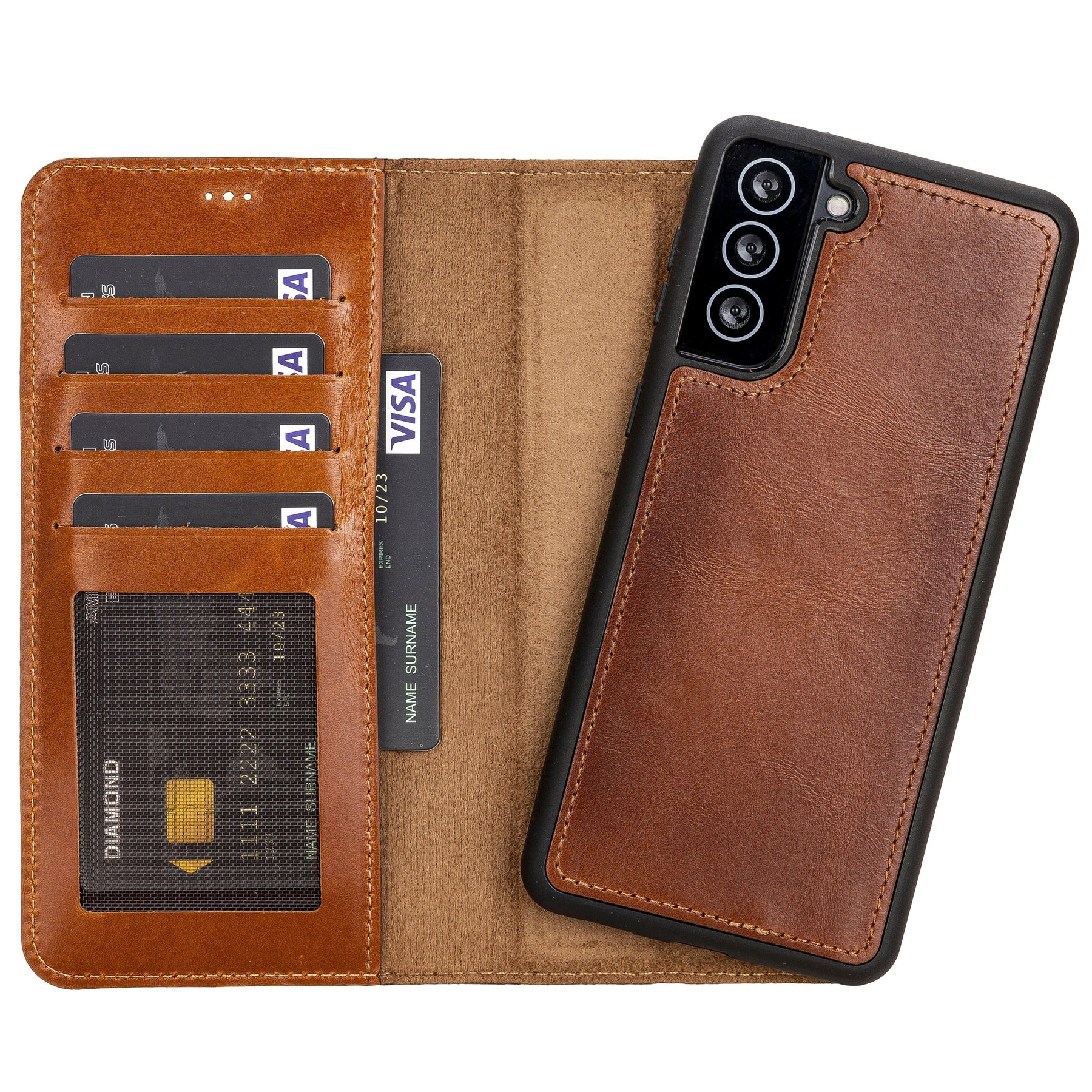 Samsung Galaxy S21+ detachable Full Grain Leather wallet case – Bayelon