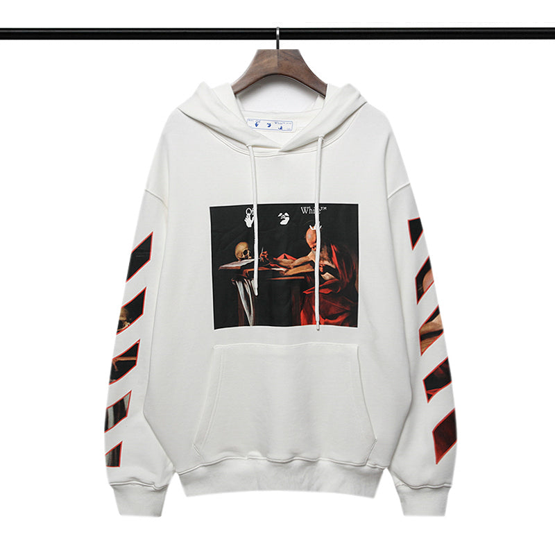 Off-White Caravaggio Diag Sleeve Hoodie – Tenisshop.la