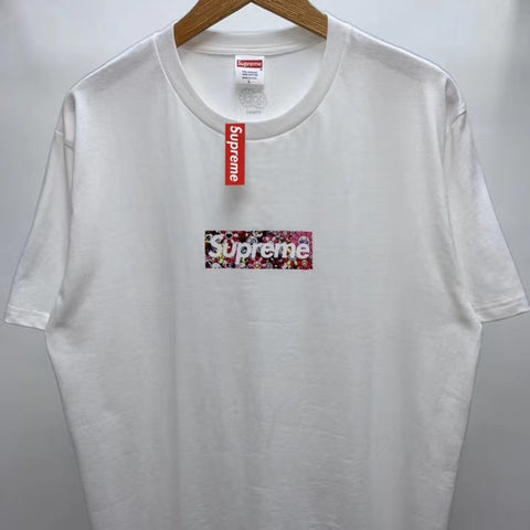 Supreme Takashi Murakami COVID-19 Relief Box Logo Tee White