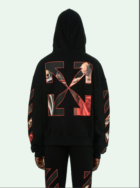 Off-White Caravaggio Diag Sleeve Hoodie – Tenisshop.la