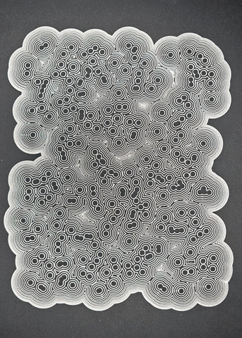 Cells; plotted with Molotow Liquid Chrome using iDraw H A3