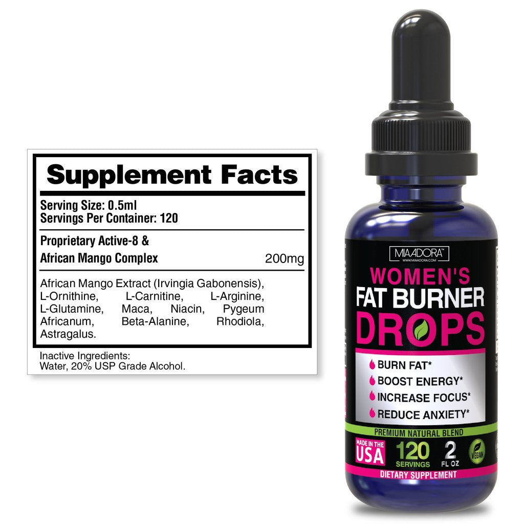 Energy Drops And Natural Fat Burner By Mia Adora