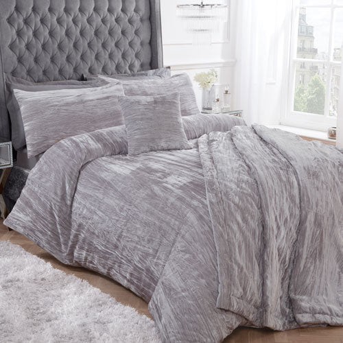 marble jacquard silver duvet cover set