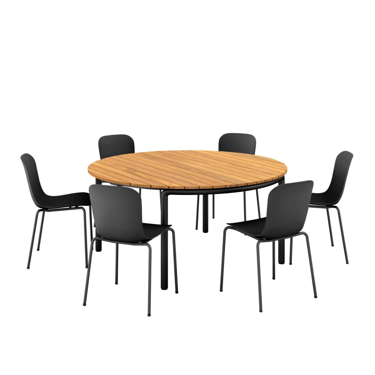 Patio Dining Table Ø160 + Patio Chair no. One S1
