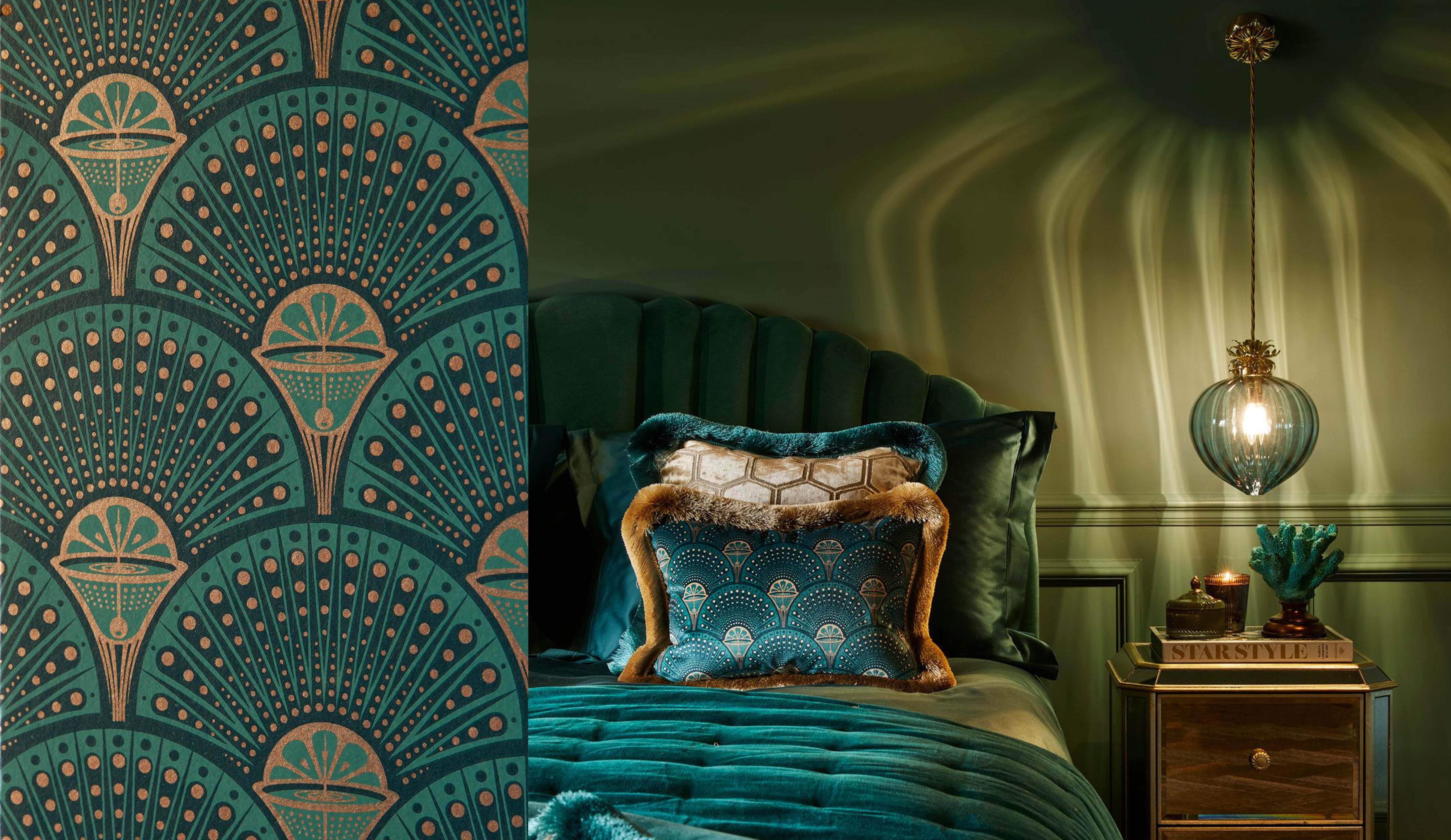 Rothschild &amp; Bickers Bedside Flora Pendant lighting