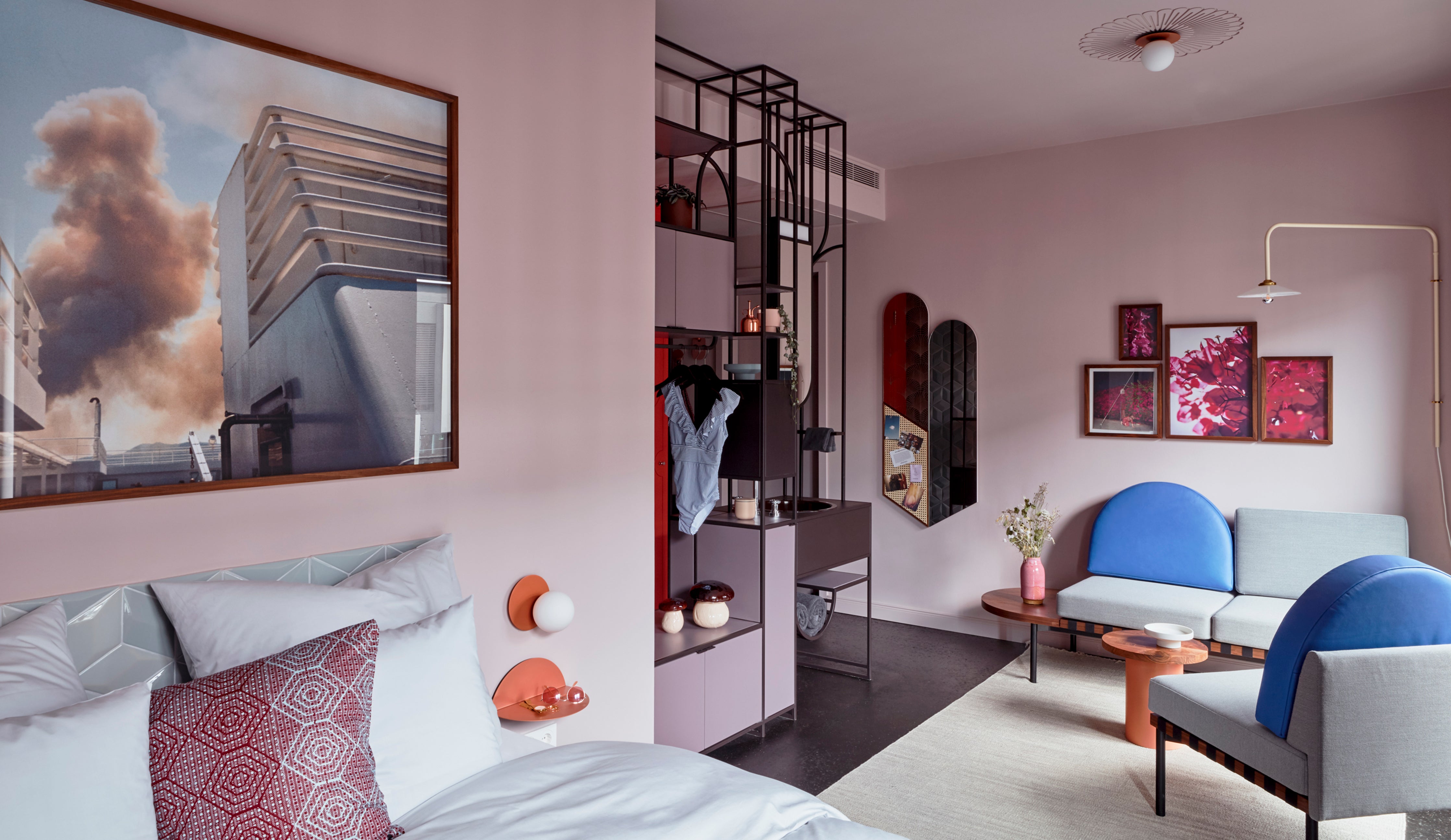 Lindley Lindenberg Hotel interior, bedroom design by Studio ABERJA