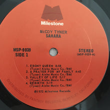 Load image into Gallery viewer, McCoy Tyner – Sahara, Vinyl LP, Terre Haute Press, Milestone – MSP 90391972, USA
